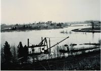 Lake Rosalind 1915 - Marl excavation dredge